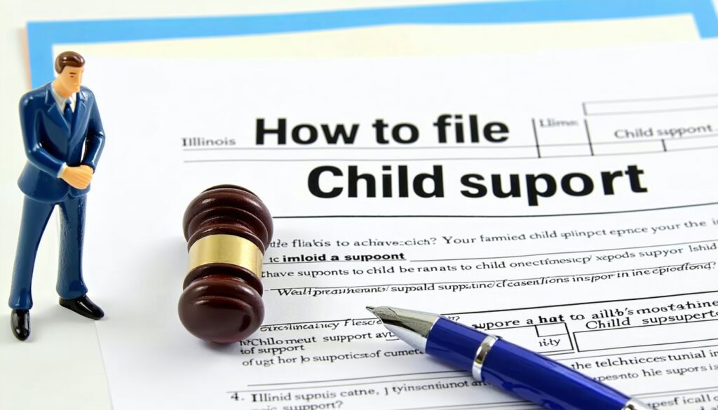 how to file for child support in illinois